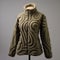 Swirly Pattern 3d Fleece Women\\\'s Coat Inspired By Artistic Sculptures