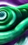 Swirly shapes of malachite - abstract digital art