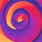 Swirly spiral colorful rainbow background. Vector illustration