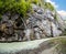 Swiss aare gorge in haslital bern mystical dark narow foodpath