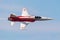 Swiss Air Force F-5E Tiger fighter jet plane flying. Aviation and military aircraft. Patrouille Suisse aerobatic team.