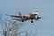 Swiss Airbus A320-214 airplane arrival in Zurich in Switzerland