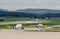 Swiss Airbus A321 - Swiss planes waiting to take off from the runway