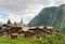 Swiss alpine settlement Blatten, Switzerland