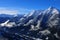 Swiss Alps: Panoramic view from Rothorn in Lenzerheide canton GraubÃ¼nden