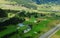 Swiss Alps: Paragliding-Airshot from the 18 hole golf-course in