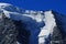 Swiss alps: The Piz PalÃ¼ glacier at Bernina group mountains near Pontresina in the upper Engadin