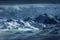 Swiss Alps scenery. Winter mountains. Beautiful nature scenery in winter. Mountain covered by snow, glacier. Panoramatic view,