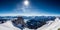Swiss Alps: Snow-Capped Peaks, Vivid Blue Sky, Breathtaking Mountain Landscape