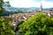 Swiss Architecture Traditional Houses With its cathedral from park on City of Bern, Switzerland
