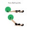 Swiss ball leg lifts exercise workout