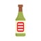 Swiss beer bottle icon flat isolated vector