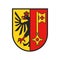 Swiss canton crest Switzerland Geneva coat of arms