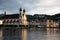 Swiss Chapel with Spires on River