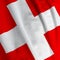 Swiss Flag Closeup