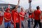 Swiss football fans in Saint Petersburg, Russia during FIFA World Cup 2018