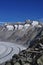 Swiss glacier Jungfrau - Aletsch, Switzerland.