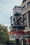 Swiss Glockenspiel musical clock in Swiss Court, Leicester Square, London, UK