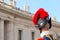 Swiss Guard protecting the Vatican near St. Peters Basilica, Vatican, Rome