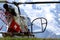 Swiss helicopter in the mounts of Bernese Oberland