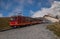 Swiss mountain railways in the Alps. Taken in Grindelwald, Switzerland, 22.09.2022