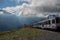 Swiss mountain railways in the Alps. Taken in Grindelwald, Switzerland, 22.09.2022