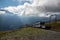 Swiss mountain railways in the Alps. Taken in Grindelwald, Switzerland, 22.09.2022