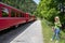 Swiss mountain Train Bernina Express