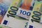 Swiss paper money and Euro banknotes