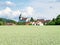 Swiss summer rural landscape