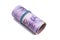 Swiss thousand francs in a roll
