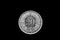 Swiss Twenty Centimes Coin Isolated On Black