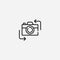 Switch camera vector icon sign symbol