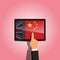 Switch from english to chinese language e-learning platform