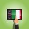 Switch from english to italian language e-learning platform