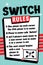 Switch Game Rules Sign, Recess Signs, School Playground, Poster with Kid\\\'s Game Directions
