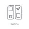 Switch linear icon. Modern outline Switch logo concept on white