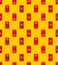 Switch off and on pixel art pattern seamless. On/off button  8 bit background. pixelated Vector texture