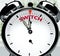 Switch soon, almost there, in short time - a clock symbolizes a reminder that Switch is near, will happen and finish quickly in a