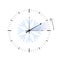 Switch to winter time simple blue clock