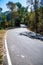 Switchback road on mountain in Nan province