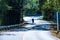 Switchback road on mountain in Nan province