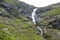 Switchback road Trollstigen in Norway