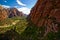 Switchback trail leading up to Angels Landing at Zion National