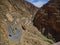 switchbacks of the dades gorges in the mountains of Morocco