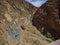 switchbacks of the dades gorges in the mountains of Morocco