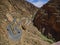 switchbacks of the dades gorges in the mountains of Morocco