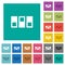 Switchboard square flat multi colored icons