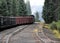 Switching cars on a Colorado steam railroad