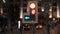 Switching lights at the traffic light, gimbal night shot